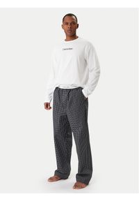 Calvin Klein Piżama Ls Tee LV00NM2953 Biały Regular Fit. Kolor: biały. Materiał: bawełna #1