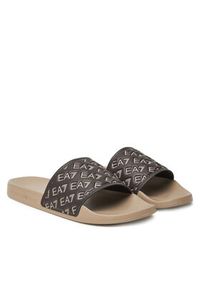 EA7 Emporio Armani Klapki 7X000109 AF15125 M6088 Brązowy. Kolor: brązowy
