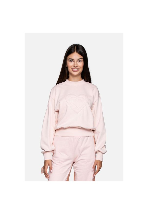 Lemon Explore - Bluza sportowa dla dzieci Lemon Exlopre ZL3 bufiasty rękaw. Kolor: różowy. Materiał: bawełna
