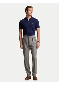 Polo Ralph Lauren Polo 710941439003 Granatowy Custom Slim Fit. Typ kołnierza: polo. Kolor: niebieski. Materiał: bawełna #5