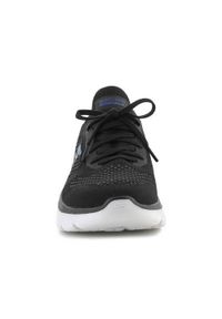 skechers - Buty do chodzenia męskie Skechers 216083BKGY. Zapięcie: sznurówki. Kolor: czarny. Materiał: materiał, syntetyk, tkanina. Szerokość cholewki: normalna. Sport: turystyka piesza