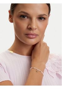 Guess Bransoletka JUBB06 147JW Różowy. Materiał: ze stali, ze stali nierdzewnej. Kolor: różowy #3
