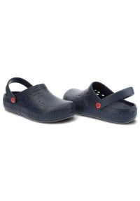 Big-Star - Niebieskie Klapki Big Star Wodoodporne Buty Damskie. Okazja: do domu, na co dzień. Kolor: niebieski. Materiał: materiał. Styl: sportowy, elegancki, klasyczny, casual, wakacyjny #6