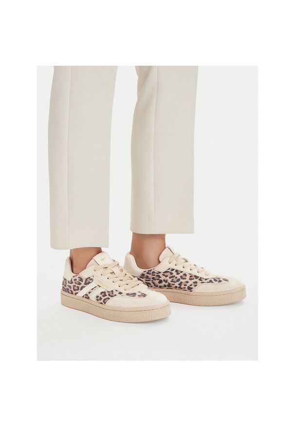 Sneakersy Tamaris. Kolor: brązowy