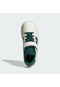 Adidas - Buty Grand Court 2.0 Kids. Zapięcie: pasek. Kolor: czarny, zielony, biały, wielokolorowy