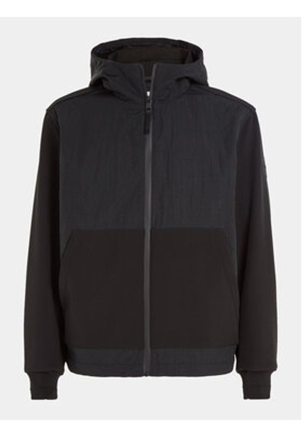 Calvin Klein Kurtka przejściowa K10K111465 Czarny Regular Fit. Kolor: czarny. Materiał: syntetyk