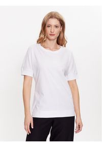 Olsen T-Shirt 11104490 Biały Regular Fit. Kolor: biały. Materiał: bawełna