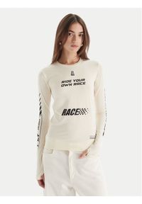 Patrizia Pepe Bluzka 2M4517/J357-J4Q2 Écru Regular Fit. Materiał: syntetyk #1