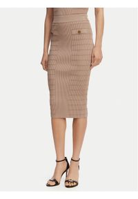 Guess Spódnica ołówkowa W5YD66 Z0130 Brązowy Slim Fit. Kolor: brązowy. Materiał: wiskoza #1