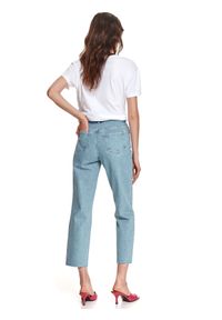 TOP SECRET - Denimowe spodnie boyfriend. Kolor: niebieski. Materiał: jeans, tkanina. Sezon: lato #4