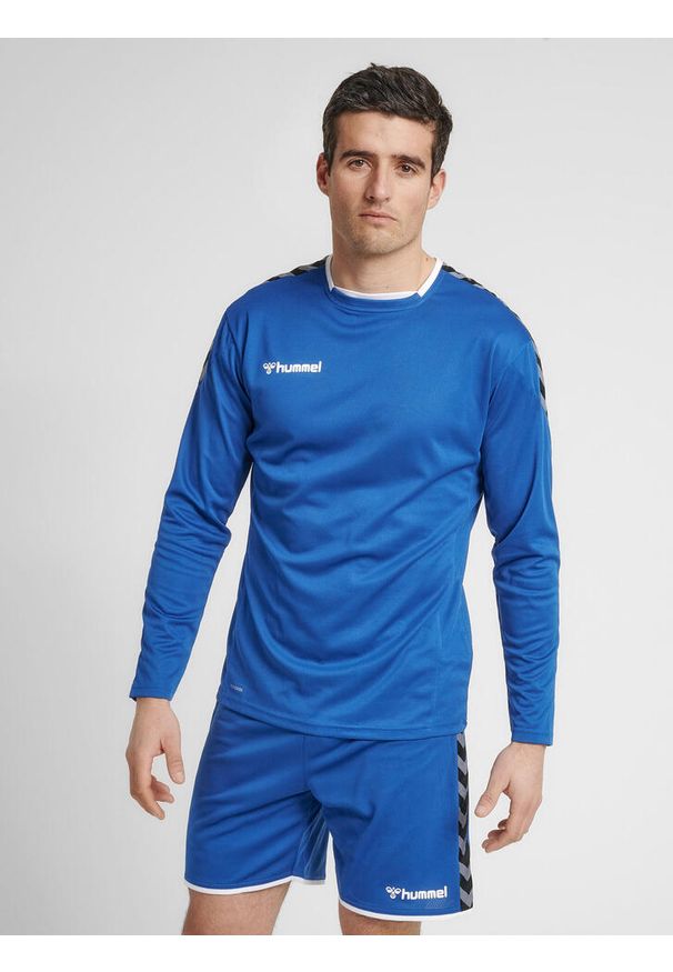 Hummel koszulka męska z długim rękawem hml Authentic Poly Jersey. Kolor: niebieski. Materiał: jersey. Długość rękawa: długi rękaw. Długość: długie
