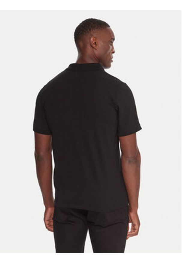 Karl Lagerfeld - KARL LAGERFELD Polo 745022 554235 Czarny Regular Fit. Typ kołnierza: polo. Kolor: czarny. Materiał: bawełna