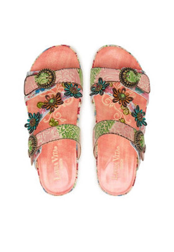 Laura Vita Klapki Liloo 41 Kolorowy. Materiał: skóra. Wzór: kolorowy