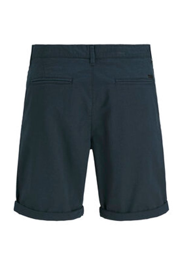 Jack & Jones - Jack&Jones Szorty materiałowe Marco 12269494 Granatowy Regular Fit. Kolor: niebieski. Materiał: bawełna
