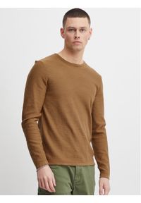 Blend Sweter 20715134 Brązowy Slim Fit. Kolor: brązowy. Materiał: bawełna