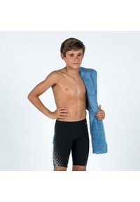 NABAIJI - Spodenki pływackie Jammer dla dzieci Nabaiji 500 Fitib Mesh. Kolor: czarny. Materiał: materiał, poliester. Długość: długie