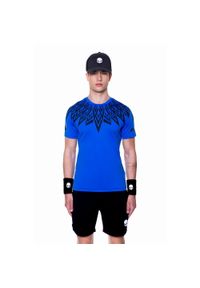 HYDROGEN - Koszulka tenisowa męska z krótkim rękawem Hydrogen. Kolor: niebieski, wielokolorowy, czarny. Długość rękawa: krótki rękaw. Długość: krótkie. Sport: tenis