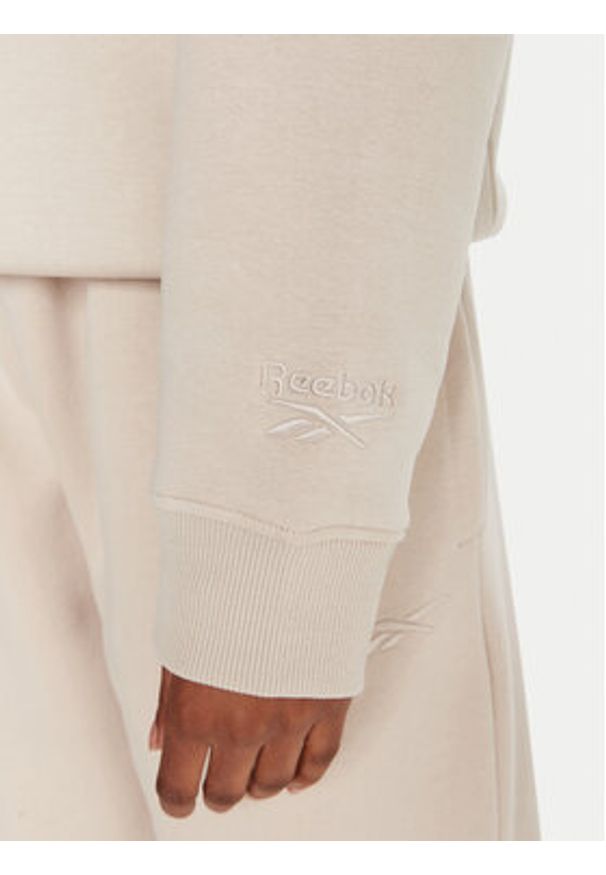 Reebok Bluza Reebok X Ewa Chodakowska RK25303CCW Beżowy Regular Fit. Kolor: beżowy. Materiał: bawełna