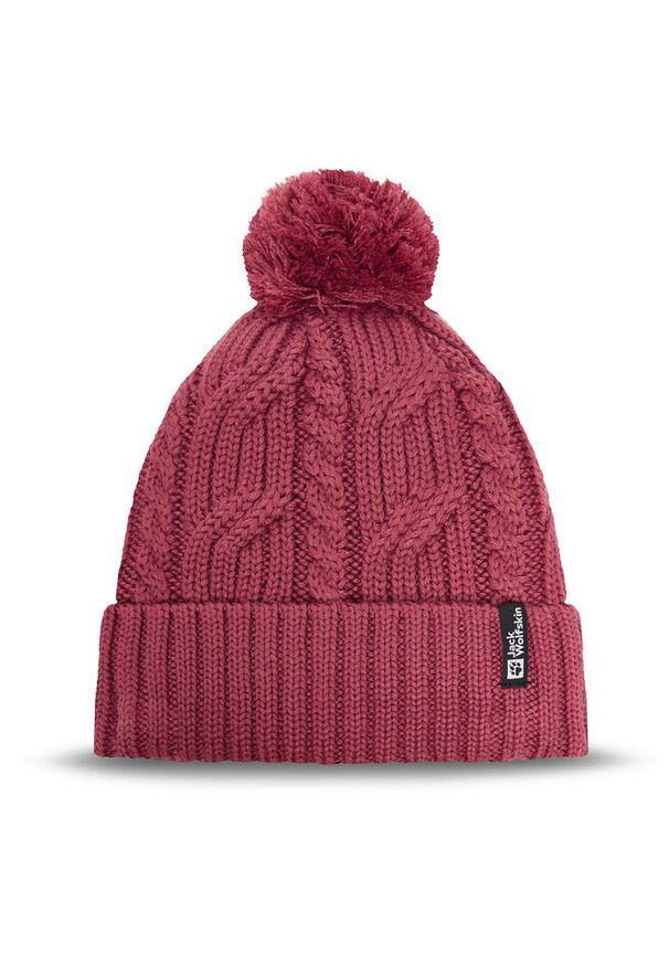 Czapka Jack Wolfskin. Kolor: fioletowy