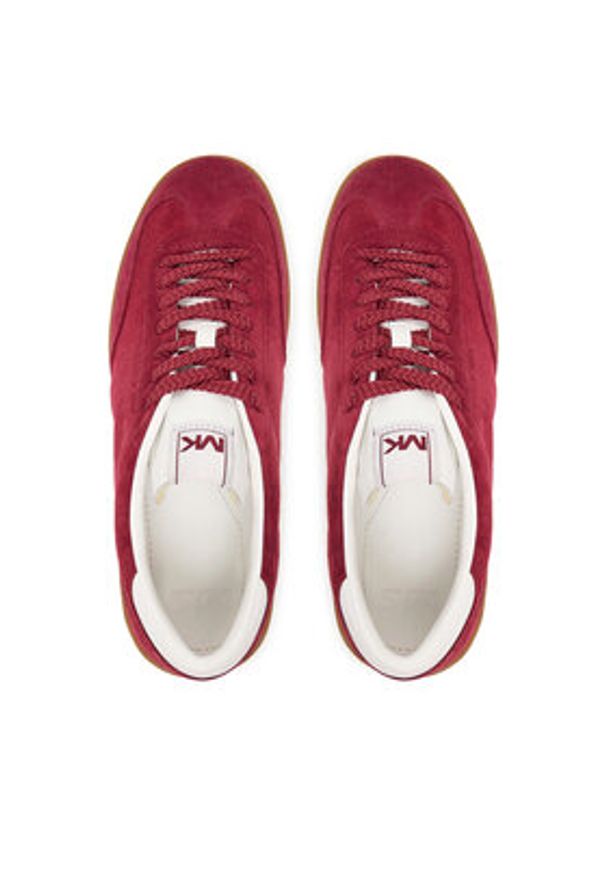 MICHAEL Michael Kors Sneakersy Wilton 42T5WLFS1S Bordowy. Kolor: czerwony. Materiał: nubuk, skóra