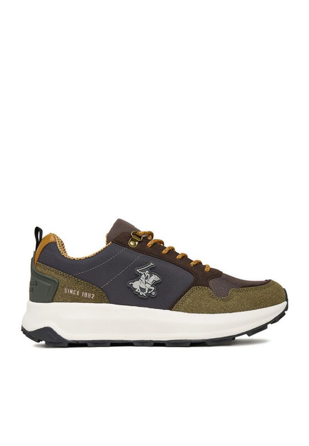 Beverly Hills Polo Club Sneakersy CEO-V5-DARIO Khaki. Kolor: brązowy. Materiał: materiał