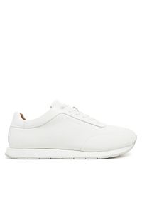 Calvin Klein Sneakersy Low Prof Runn Laceup Rubb Lth HM0HM01707 Biały. Kolor: biały. Materiał: skóra, nubuk