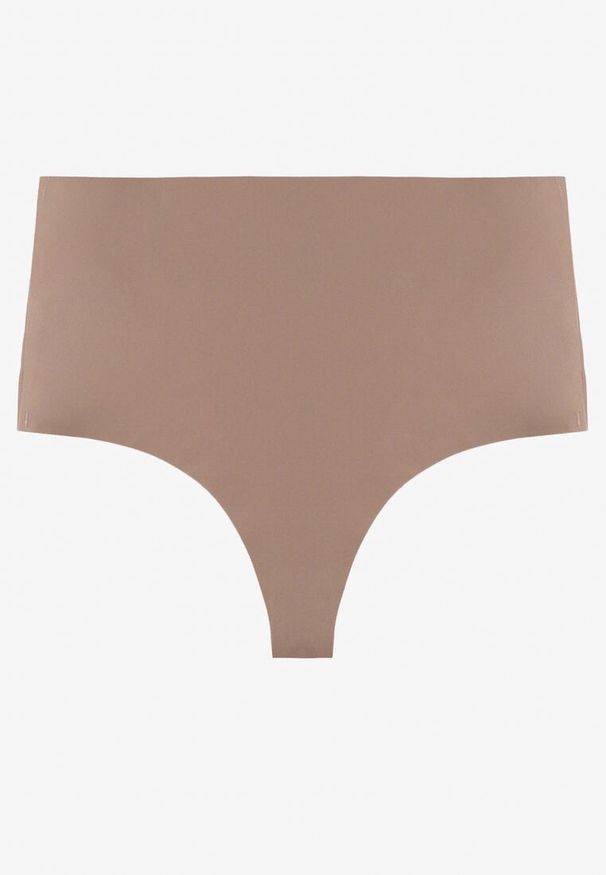 Renee - Beżowe Bezszwowe Majtki High Waist Kolunea. Stan: podwyższony. Kolor: beżowy