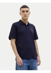 Jack & Jones - Jack&Jones Polo Simon 12269299 Granatowy Regular Fit. Typ kołnierza: polo. Kolor: niebieski. Materiał: bawełna