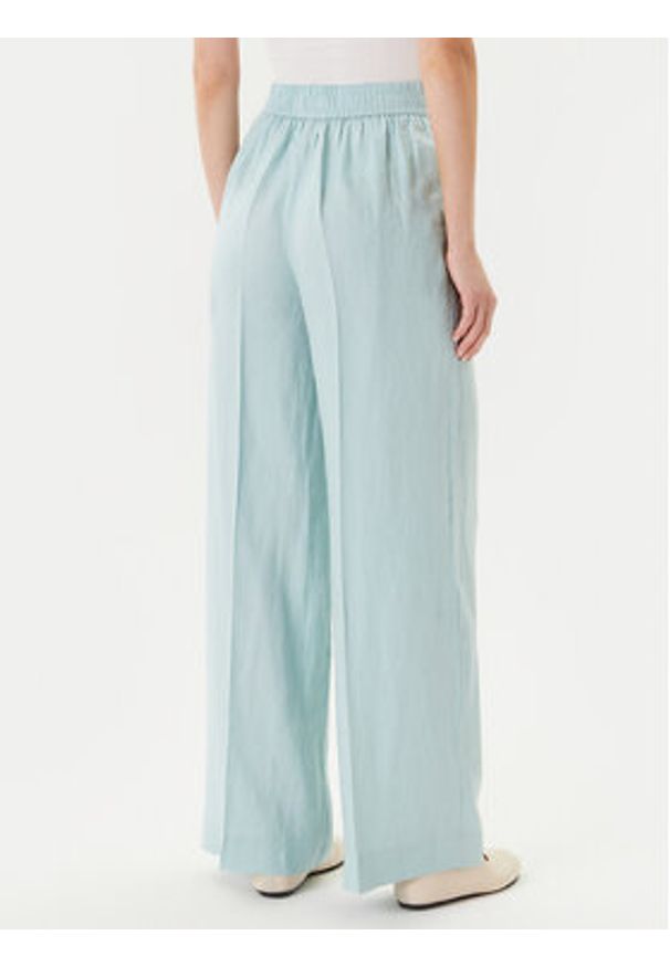 United Colors of Benetton - United Colors Of Benetton Spodnie palazzo 4AGHDF08K Zielony Wide Leg. Kolor: zielony. Materiał: len