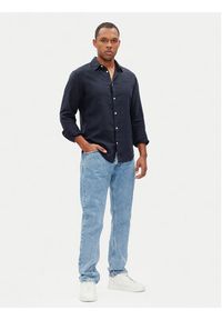 Pepe Jeans Koszula Arnau PM308844 Granatowy Regular Fit. Kolor: niebieski. Materiał: bawełna #4