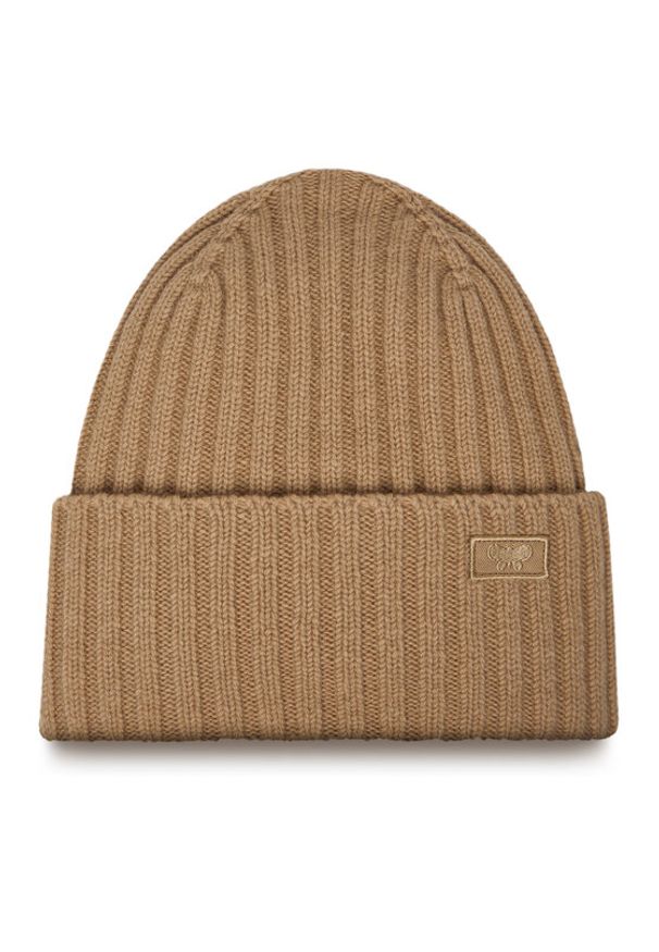 Weekend Max Mara Czapka Ritmo 2525576035 Brązowy. Kolor: brązowy. Materiał: wełna, materiał
