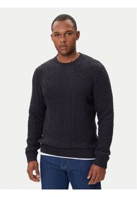 Jack & Jones - Jack&Jones Sweter Blusean 12283486 Granatowy Regular Fit. Kolor: niebieski. Materiał: bawełna