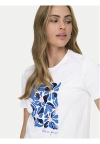 only - ONLY T-Shirt Kita 15367568 Biały Regular Fit. Kolor: biały. Materiał: bawełna #4
