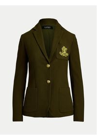 Lauren Ralph Lauren - LAUREN RALPH LAUREN Marynarka 200797305016 Zielony Slim Fit. Kolor: zielony. Materiał: bawełna