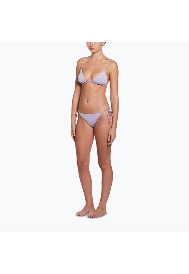 Dół od stroju pływackiego Nike Essential Tie String Bikini. Kolor: fioletowy