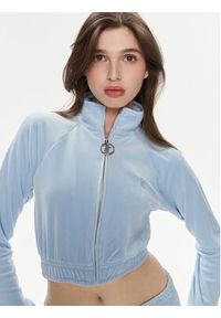 Juicy Couture Bluza Tasha JCWCT24306 Niebieski Slim Fit. Kolor: niebieski. Materiał: syntetyk