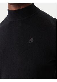 Karl Lagerfeld - KARL LAGERFELD Golf 655002 554399 Czarny Slim Fit. Typ kołnierza: golf. Kolor: czarny. Materiał: wełna