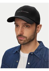 TOMMY HILFIGER - Tommy Hilfiger Czapka z daszkiem Th Foundation Hct 6 Panel Cap AM0AM14045 Czarny. Kolor: czarny. Materiał: bawełna #3
