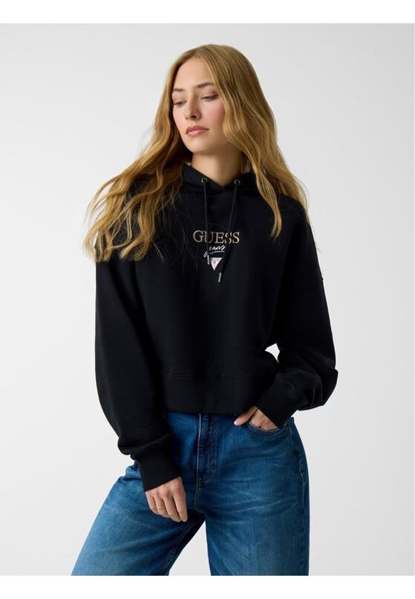 Guess Jeans Bluza 180725 Czarny Classic Fit. Kolor: czarny