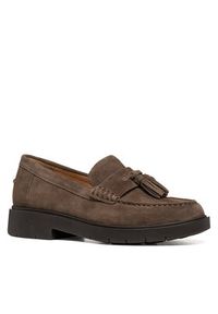 Geox Loafersy D Spherica Ec1 B D65DKA 22 C6029 Brązowy jasny. Kolor: brązowy. Materiał: skóra, zamsz #5