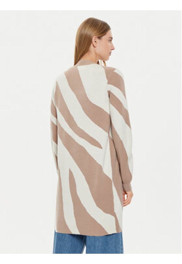 Vero Moda Kardigan Nancy 10310777 Beżowy Loose Fit. Kolor: beżowy. Materiał: syntetyk