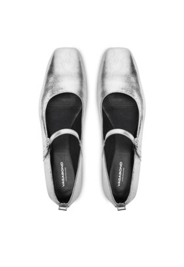 Vagabond Shoemakers Baleriny Delia 5307-483-79 Srebrny. Kolor: srebrny. Materiał: skóra