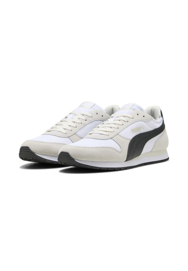 Puma - Sneakersy unisex ST MILER PUMA White Black Vapor Gray. Kolor: czarny, szary, biały, wielokolorowy. Materiał: zamsz. Szerokość cholewki: normalna. Sport: turystyka piesza