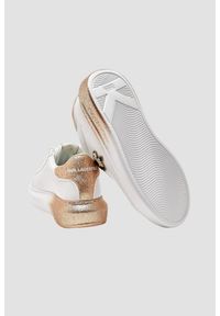 Karl Lagerfeld - KARL LAGERFELD Białe damskie sneakersy skórzane KAPRI Ombre NFT, Rozmiar 36. Kolor: biały. Materiał: skóra #4