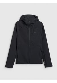 4f - 4F Kurtka softshell wiatroodporna membrana 10000 damska - czarna XXL. Kolor: czarny. Materiał: softshell