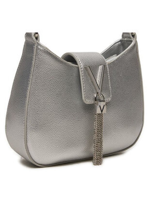 VALENTINO - Valentino Torebka Divina VBS1R417G Srebrny. Kolor: srebrny. Materiał: skórzane