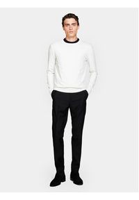 Sisley Sweter 10F2S1C78 Beżowy Slim Fit. Kolor: beżowy. Materiał: bawełna #7