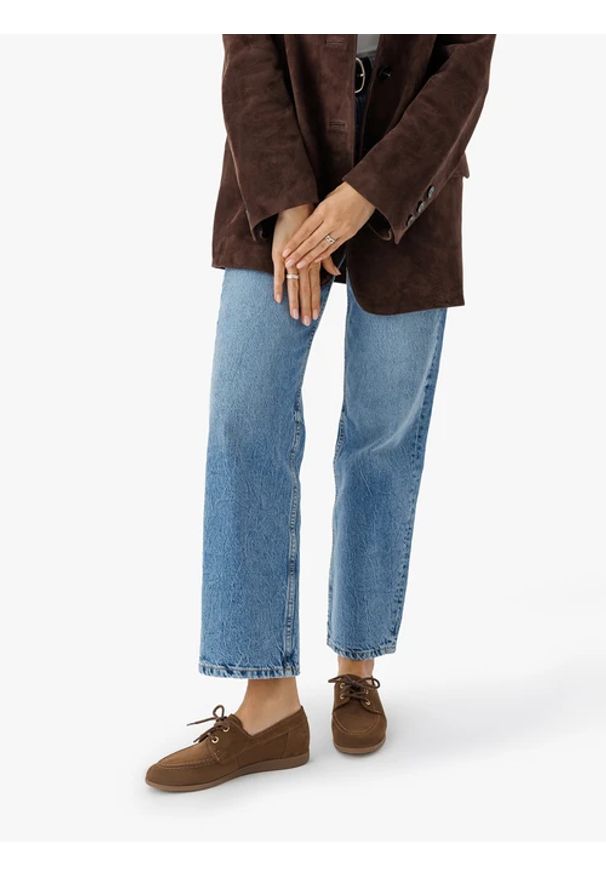 Ryłko - Brązowe welurowe półbuty w casualowym stylu. Okazja: na co dzień. Nosek buta: okrągły. Zapięcie: sznurówki. Kolor: brązowy. Materiał: skóra, welur. Obcas: na płaskiej podeszwie. Styl: casual, street