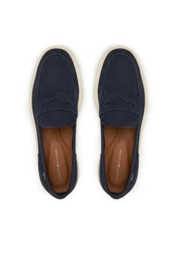 TOMMY HILFIGER - Tommy Hilfiger Mokasyny FW0FW08679 Granatowy. Kolor: niebieski. Materiał: skóra, nubuk