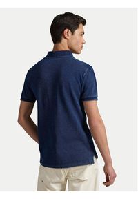 Polo Ralph Lauren Polo 710970581001 Granatowy Slim Fit. Typ kołnierza: polo. Kolor: niebieski. Materiał: bawełna #3
